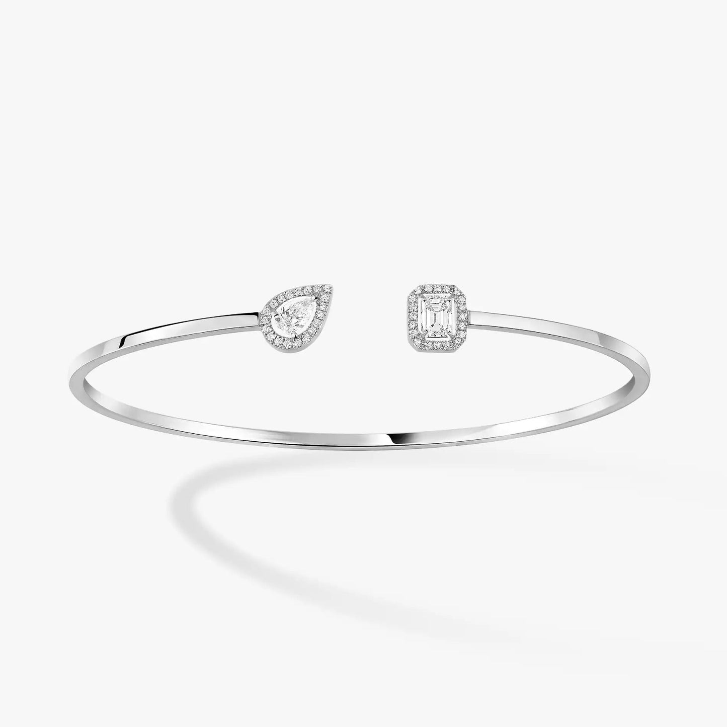 [Stars Jewelry]JONC FLEX MY TWIN TOI & MOI SILVER DIAMOND BRACELET
