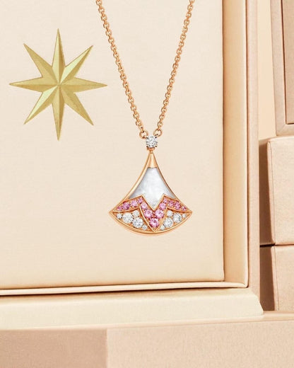 [Stars Jewelry]BVLGARI Divas' Dream Qixi Exclusive Pink Gemstone Necklace