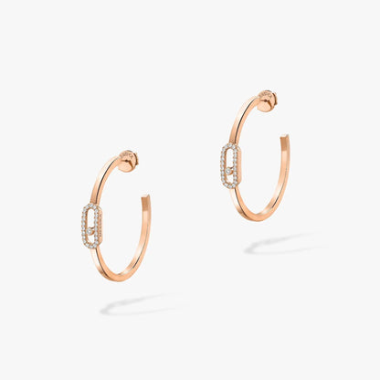[Stars Jewelry]CREOLES MOVE UNO PM DIAMOND EARRINGS
