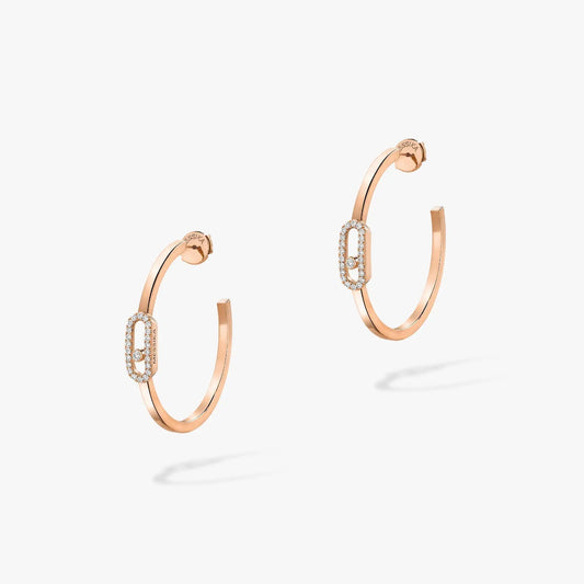 [Stars Jewelry]CREOLES MOVE UNO PM DIAMOND EARRINGS