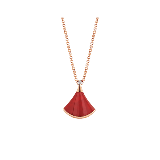 [Stars Jewelry]DREAM NECKLACE CARNELIAN 1 DIAMOND