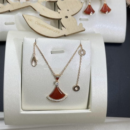 [Stars Jewelry]DREAM NECKLACE CARNELIAN DIAMOND