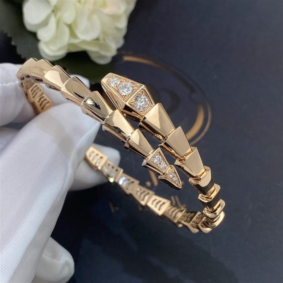 [Stars Jewelry]SERPENTI BRACELET DIAMONDS PINK GOLD