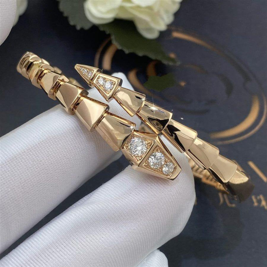 [Stars Jewelry]SERPENTI BRACELET DIAMONDS PINK GOLD