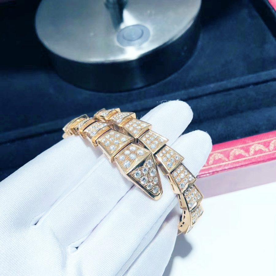 [Stars Jewelry]SERPENTI BRACELET 8MM PINK GOLD DIAMOND