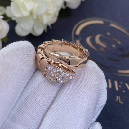 [Stars Jewelry]SERPENTI RING PINK GOLD DIAMOND