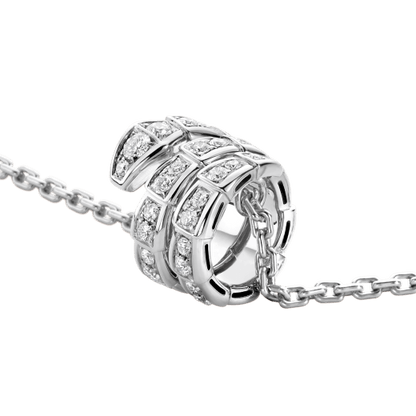[Stars Jewelry]SERPENTI  NECKLACE DOUBLE RING DIAMOND