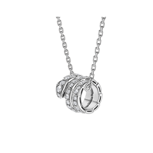 [Stars Jewelry]SERPENTI  NECKLACE DOUBLE RING DIAMOND