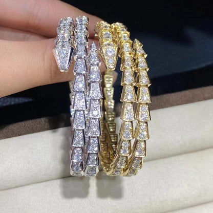 [Stars Jewelry]SERPENTI BRACELET GOLD DIAMOND DOUBLE ROW