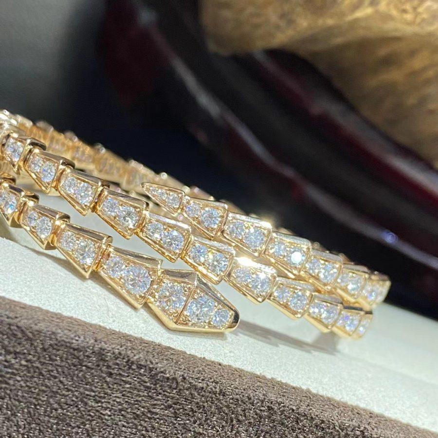 [Stars Jewelry]SERPENTI BRACELET GOLD DIAMOND DOUBLE ROW