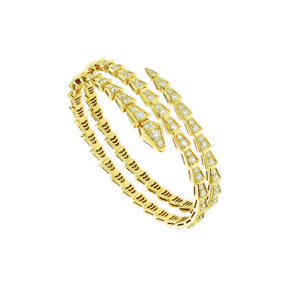 [Stars Jewelry]SERPENTI BRACELET GOLD DIAMOND DOUBLE ROW