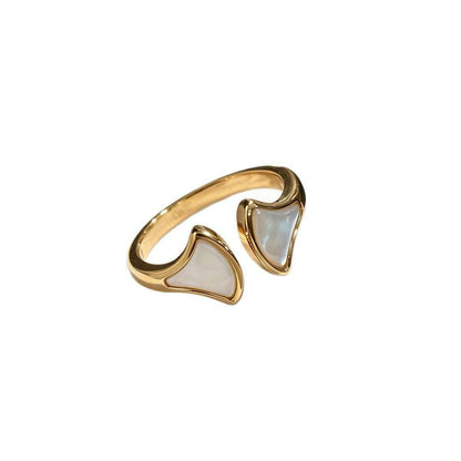 [Stars Jewelry]BVLGARI Double Fan Open-Faced Ring