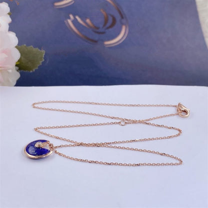 [Stars Jewelry]AMULETTE ROSE GOLD AGATE NECKLACE