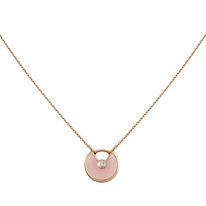 [Stars Jewelry]AMULETTE ROSE GOLD PINK MOP NECKLACE