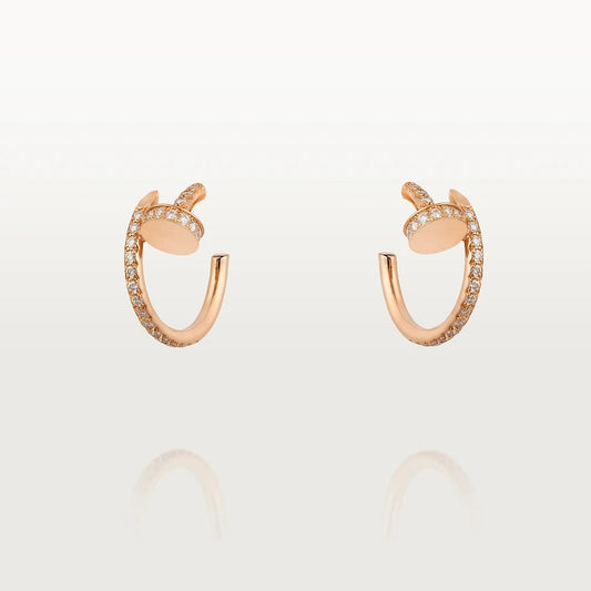 [Stars Jewelry]JUSTE EARRINGS 12.75MM PINK GOLD DIAMOND