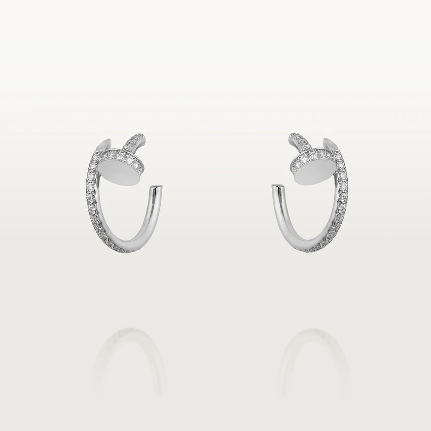 [Stars Jewelry]JUSTE EARRINGS 12.75MM SILVER DIAMOND