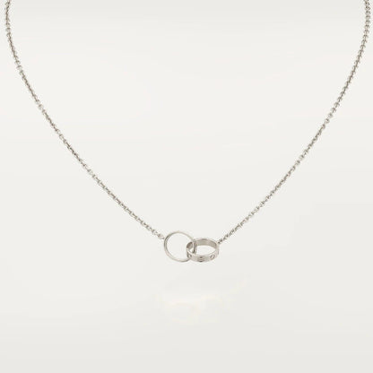 [Stars Jewelry]LOVE NECKLACE PINK GOLD AND SILVER