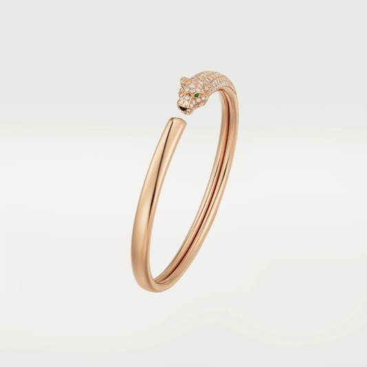 [Stars Jewelry]PANTHERE ROSE GOLD DIAMOND OPEN BRACELET