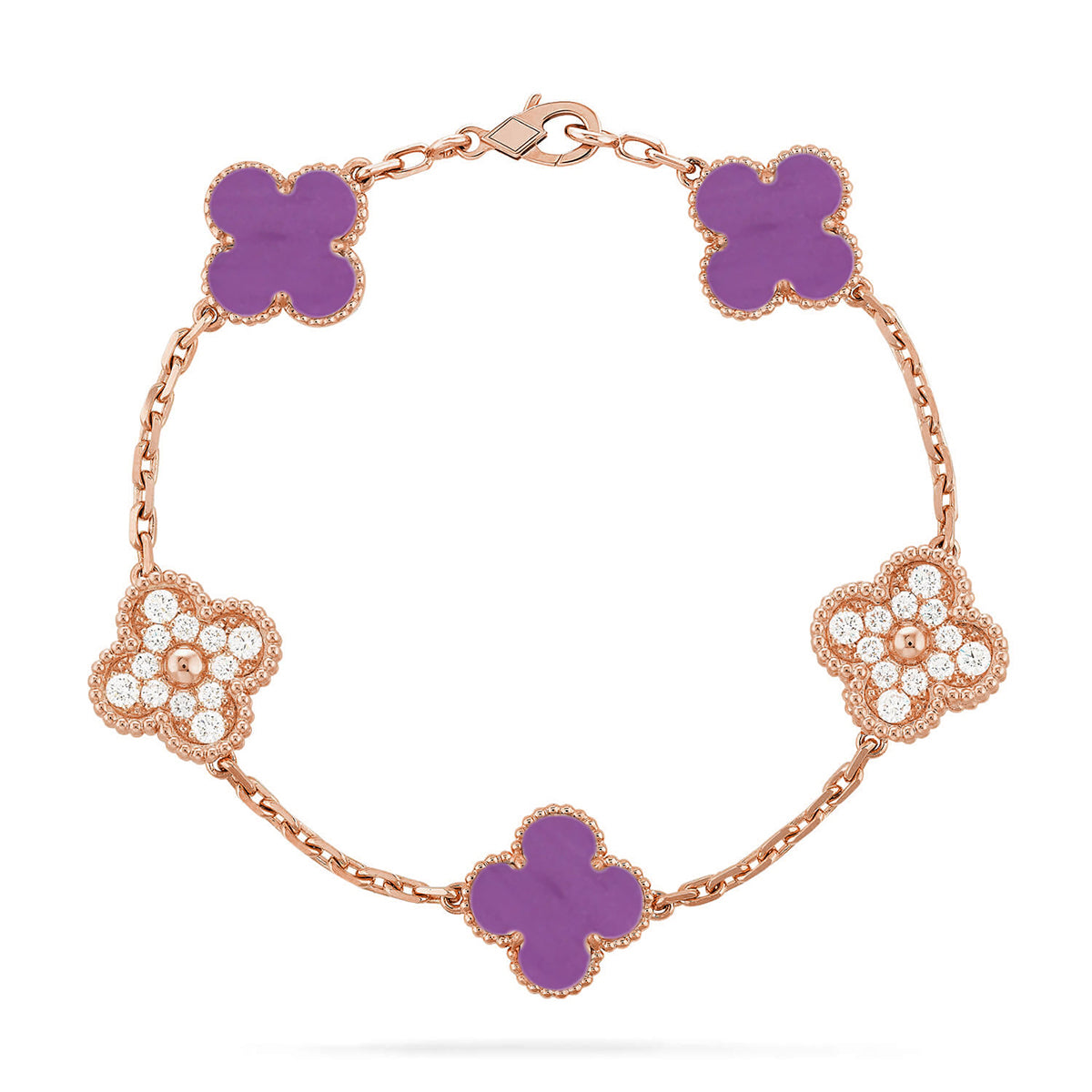 [Stars Jewelry] CLOVER 5 MOTIF VIOLET BRACELET COLLECTION