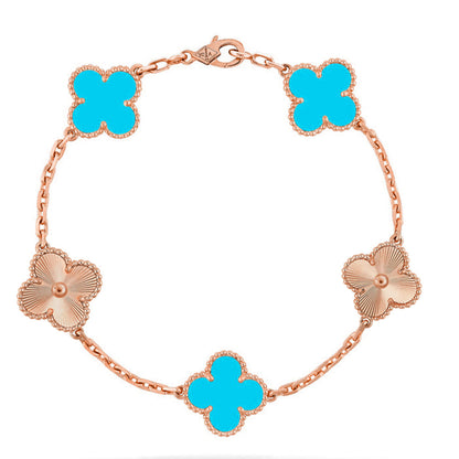 [Stars Jewelry] CLOVER 5 MOTIF TURQUOISE BRACELET COLLECTION