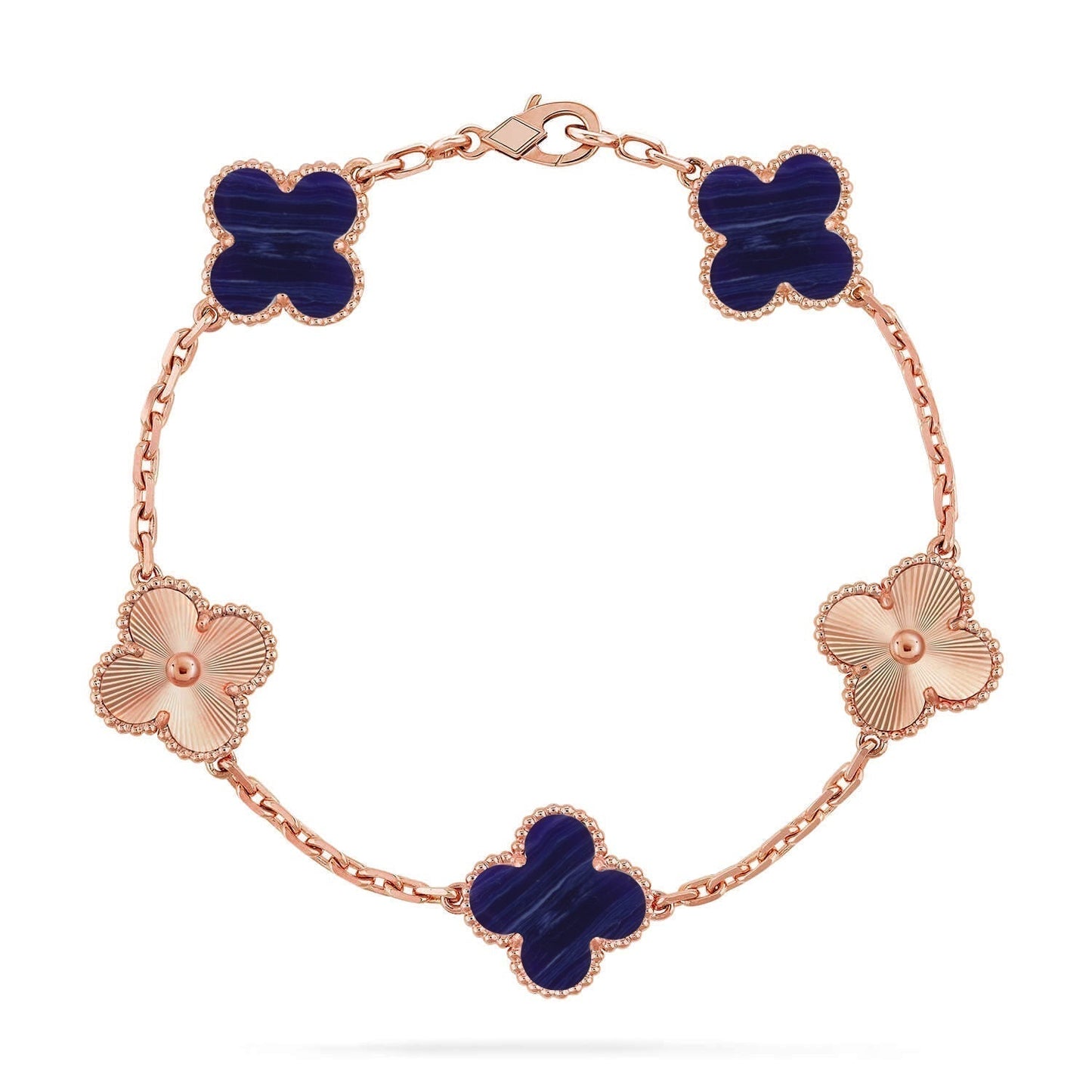 [Stars Jewelry]CLOVER 5 MOTIF PURPLE STRIPES BRACELET COLLECTION