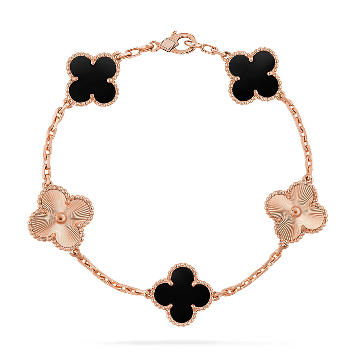 [Stars Jewelry] CLOVER 5 MOTIF ONYXS BRACELET COLLECTION