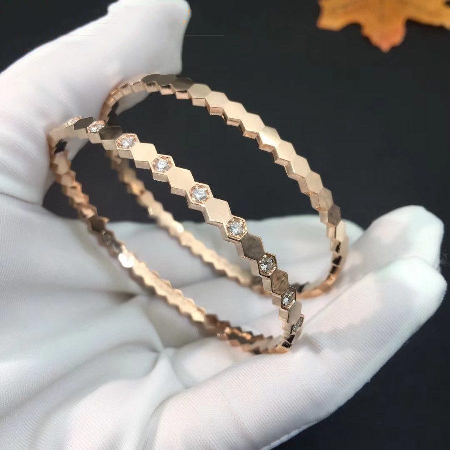 [Stars Jewelry]BEE LOVE PINK GOLD DIAMOND BRACELET