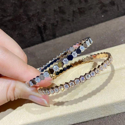 [Stars Jewelry]BEE LOVE GOLD BRACELET FULL DIAMOND