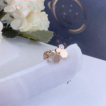 [Stars Jewelry]BEE LOVE PINK GOLD DIAMOND EARRINGS