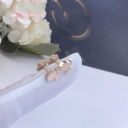 [Stars Jewelry]BEE LOVE PINK GOLD DIAMOND EARRINGS