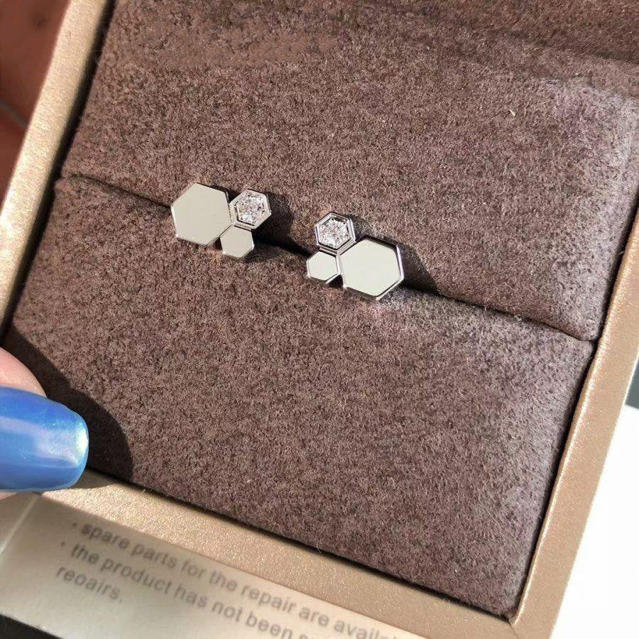 [Stars Jewelry]BEE LOVE SILVER DIAMOND EARRINGS