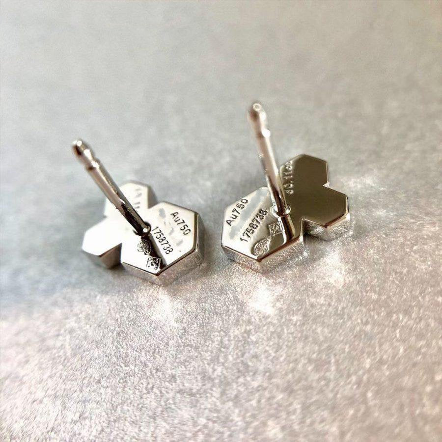 [Stars Jewelry]BEE LOVE SILVER DIAMOND EARRINGS