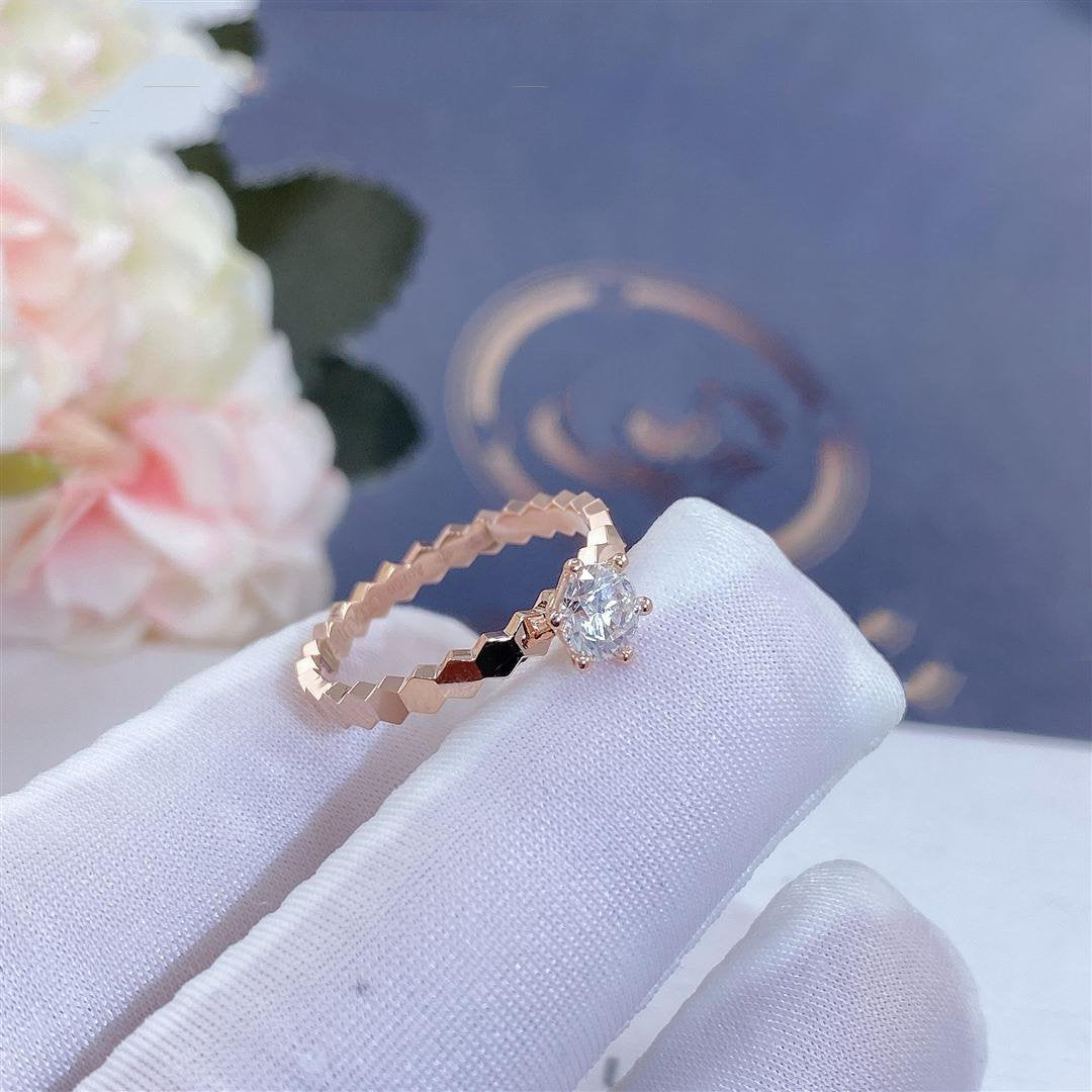 [Stars Jewelry]BEE LOVE RING PINK GOLD 1 DIAMOND