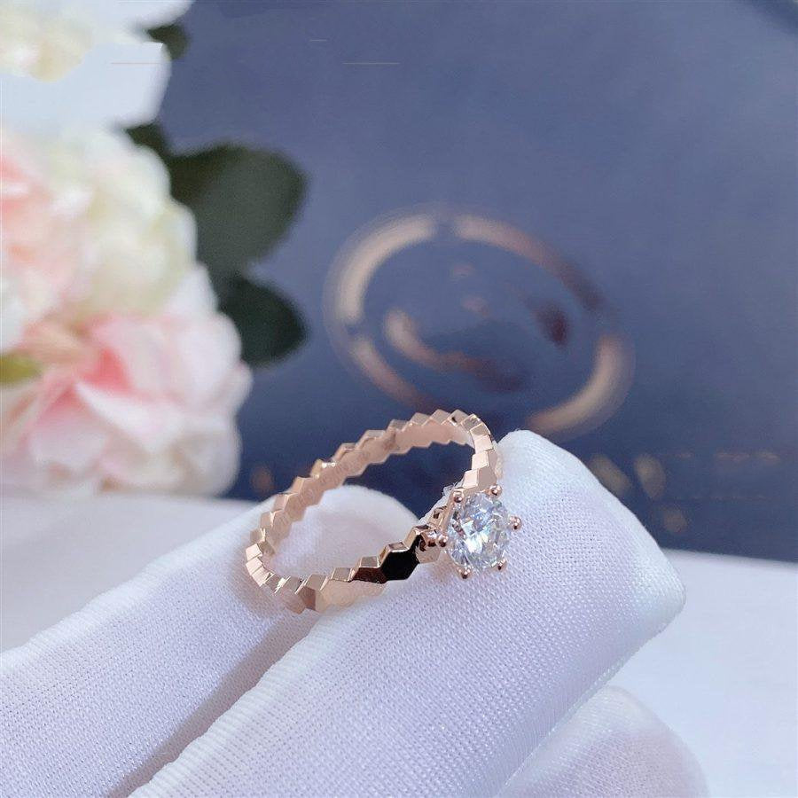 [Stars Jewelry]BEE LOVE RING PINK GOLD 1 DIAMOND