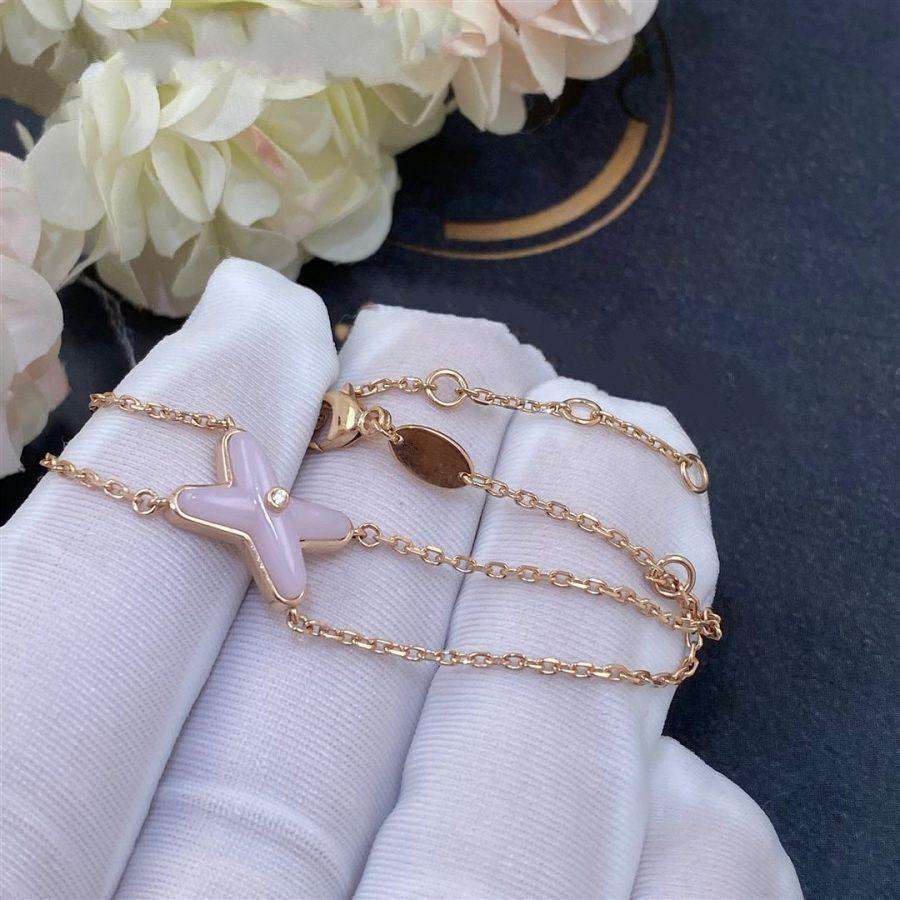 [Stars Jewelry]JEUX BRACELET PINK MOP PINK GOLD 1 DIAMOND