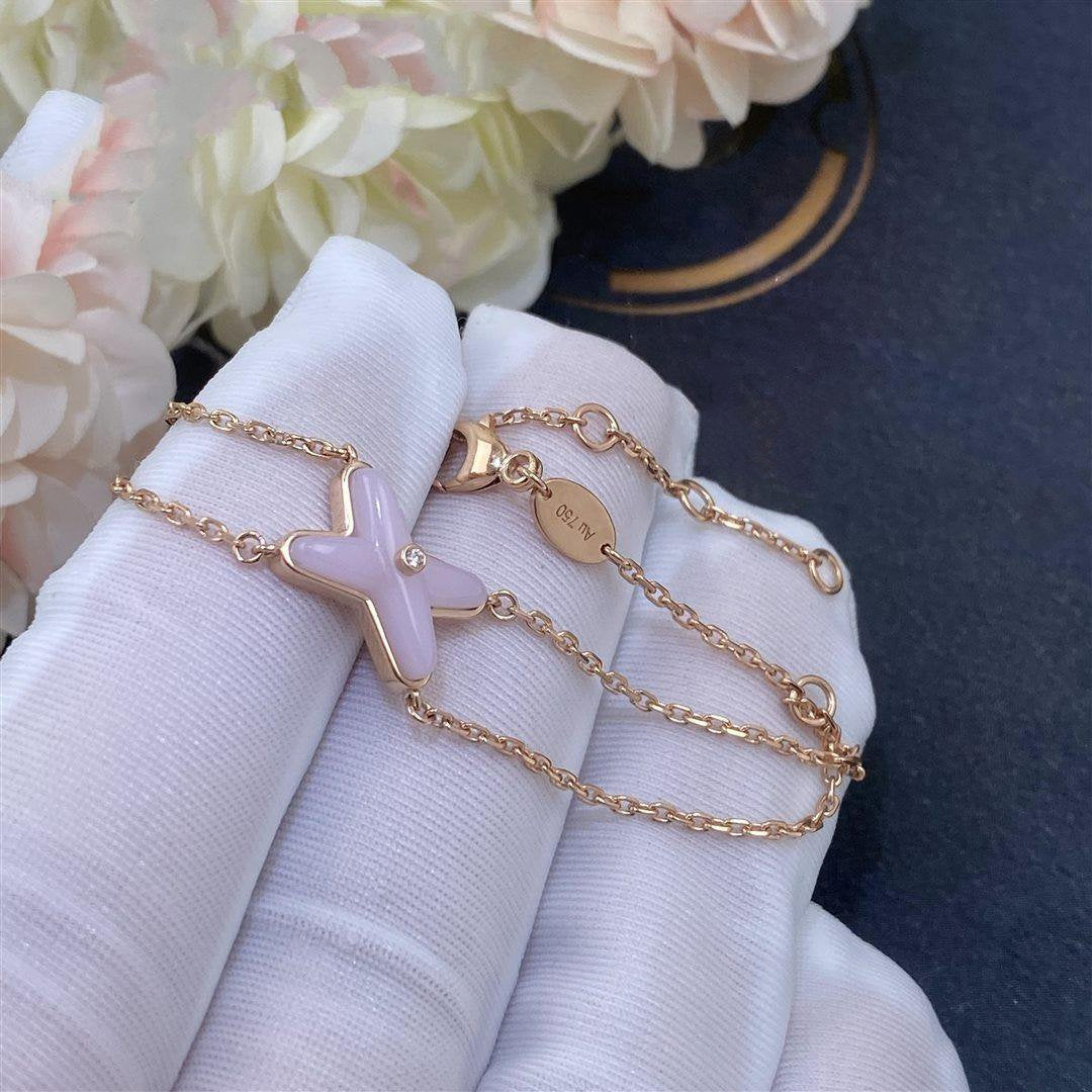 [Stars Jewelry]JEUX BRACELET PINK MOP PINK GOLD 1 DIAMOND