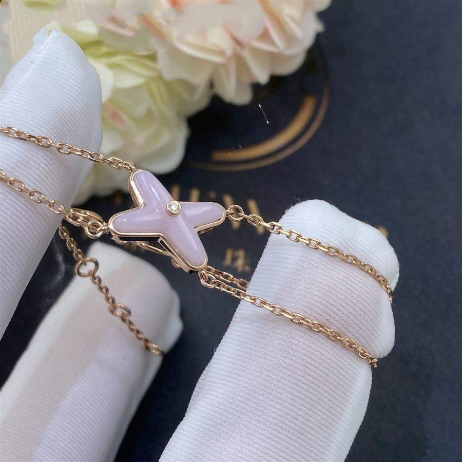 [Stars Jewelry]JEUX BRACELET PINK MOP PINK GOLD 1 DIAMOND