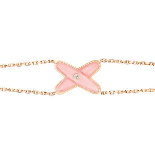 [Stars Jewelry]JEUX BRACELET PINK MOP PINK GOLD 1 DIAMOND