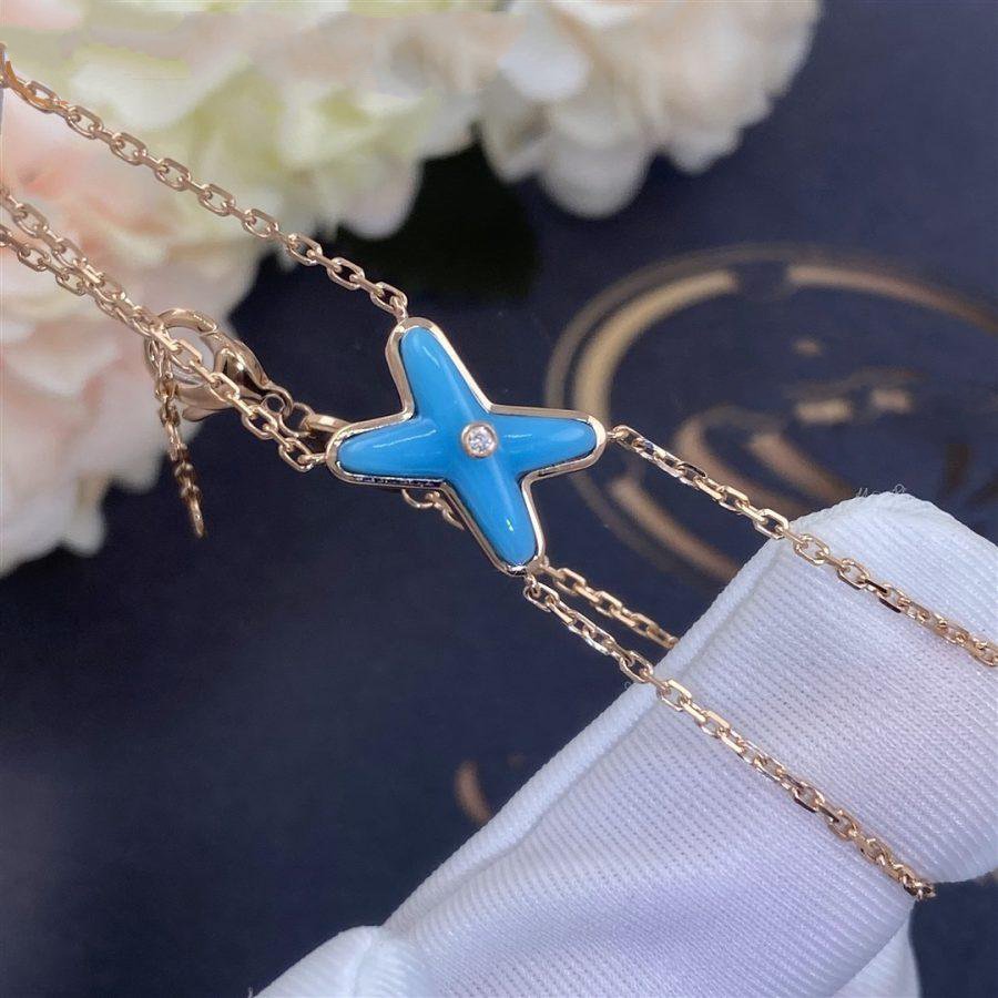 [Stars Jewelry]JEUX BRACELET TURQUOISE PINK GOLD 1 DIAMOND