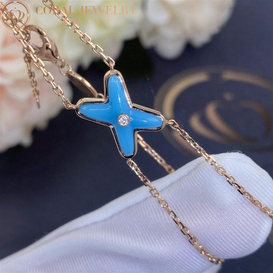 [Stars Jewelry]JEUX BRACELET TURQUOISE PINK GOLD 1 DIAMOND