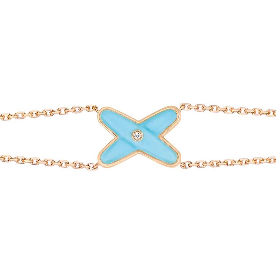 [Stars Jewelry]JEUX BRACELET TURQUOISE PINK GOLD 1 DIAMOND