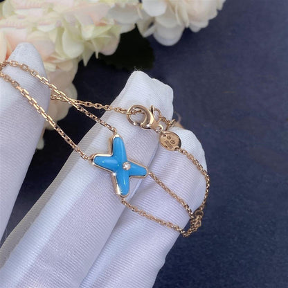 [Stars Jewelry]JEUX BRACELET TURQUOISE PINK GOLD 1 DIAMOND