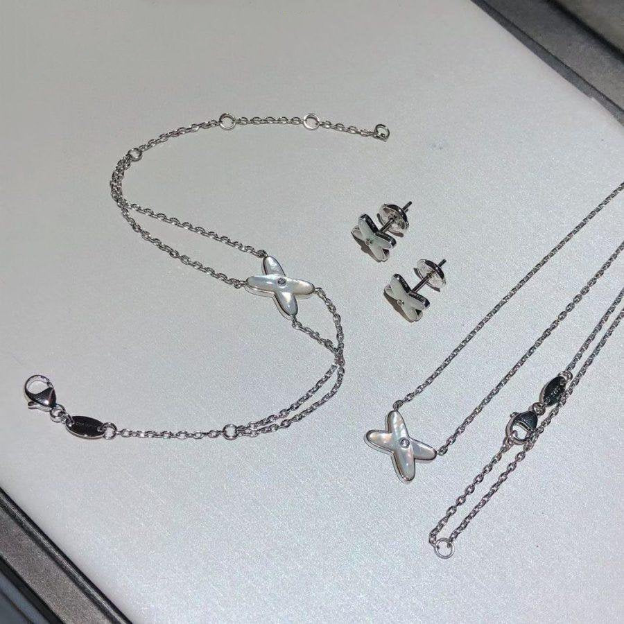 [Stars Jewelry]JEUX BRACELET WHITE MOP SILVER 1 DIAMOND