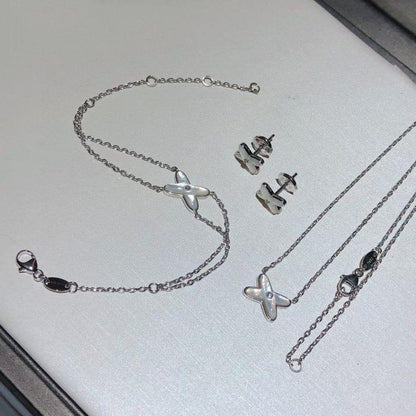 [Stars Jewelry]JEUX BRACELET WHITE MOP SILVER 1 DIAMOND