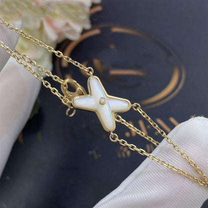 [Stars Jewelry]JEUX BRACELET WHITE MOP GOLD 1 DIAMOND