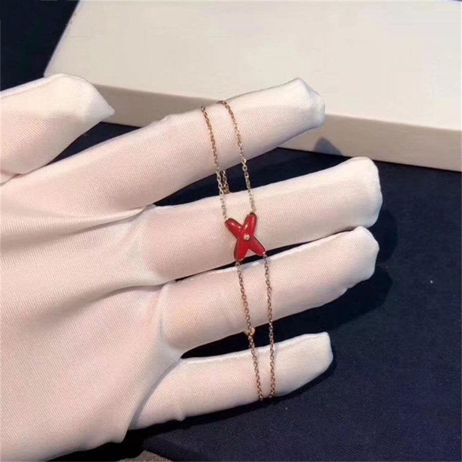 [Stars Jewelry]JEUX BRACELET CARNELIAN PINK GOLD 1 DIAMOND