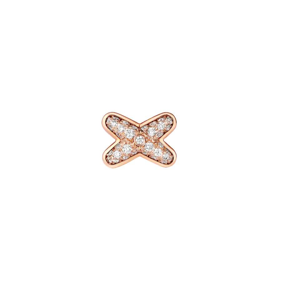 [Stars Jewelry]JEUX DE PINK GOLD DIAMOND EARRINGS