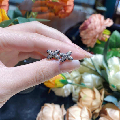 [Stars Jewelry]JEUX DE SILVER DIAMOND EARRINGS