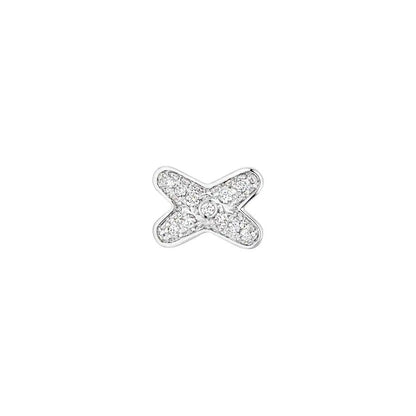 [Stars Jewelry]JEUX DE SILVER DIAMOND EARRINGS