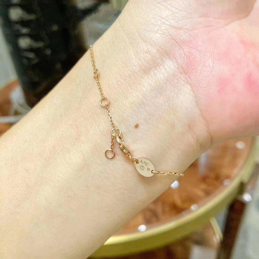 [Stars Jewelry]JEUX DE BRACELET MOP PINK GOLD DIAMONDS